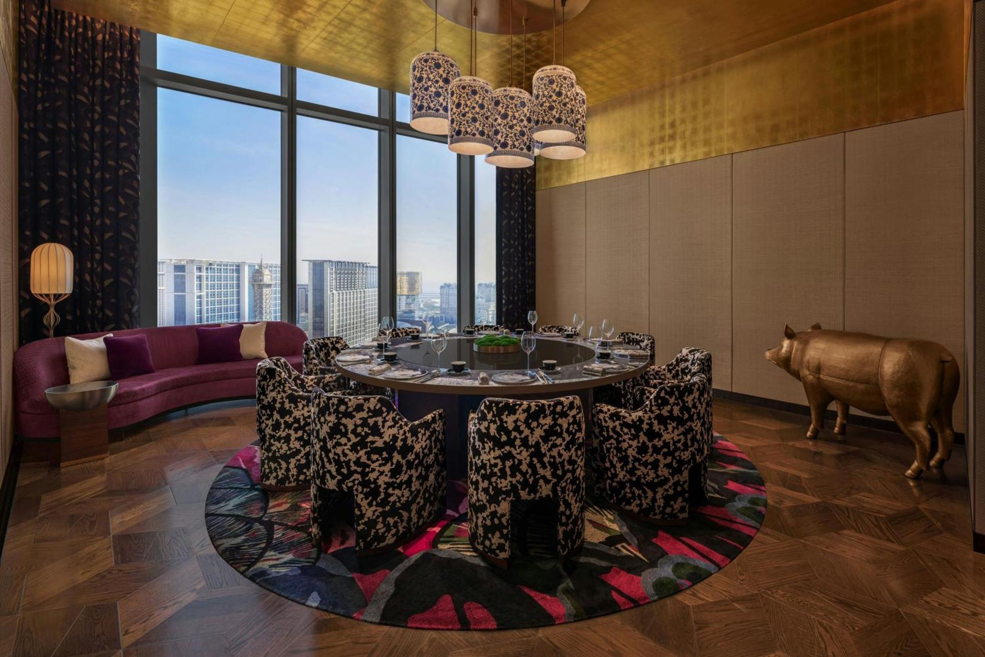 W Macau - Studio City Екстериор снимка The private dining room at the restaurant
